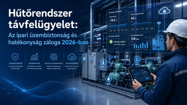 Hűtőrendszer távfelügyelet: Az ipari üzembiztonság és hatékonyság záloga 2026-ban